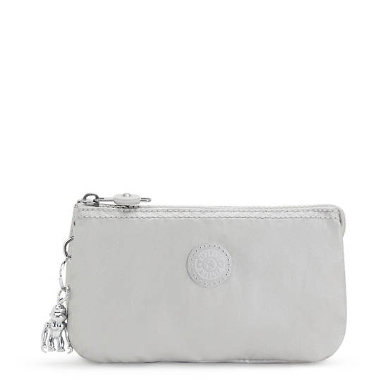 Kipling Creativity Large Metallic Pouch Tassen Beige | België 1132PJ